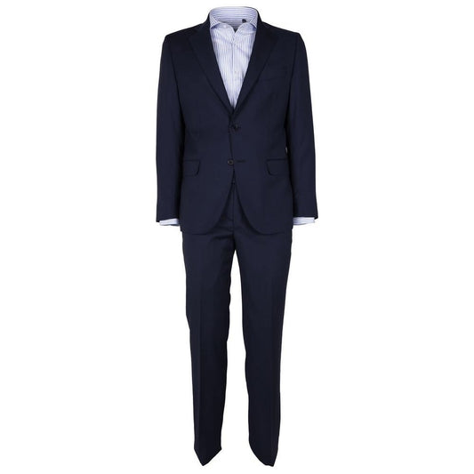 Made in ItalyElegant Navy Blue Virgin Wool Men's SuitMcRichard Designer Brands£639.00