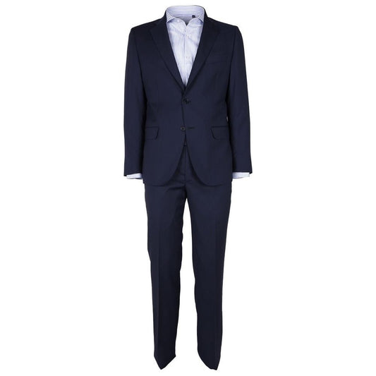 Made in Italy Sleek Sapphire Wool Men's Suit blue-wool-vergine-suit-4