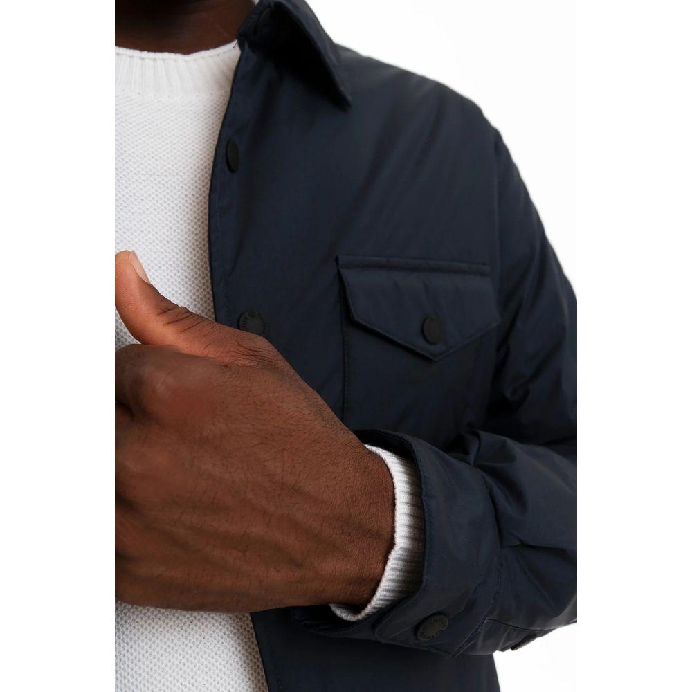People Of Shibuya Chic Technical Fabric Jacket with Button Closure chic-technical-fabric-jacket-with-button-closure