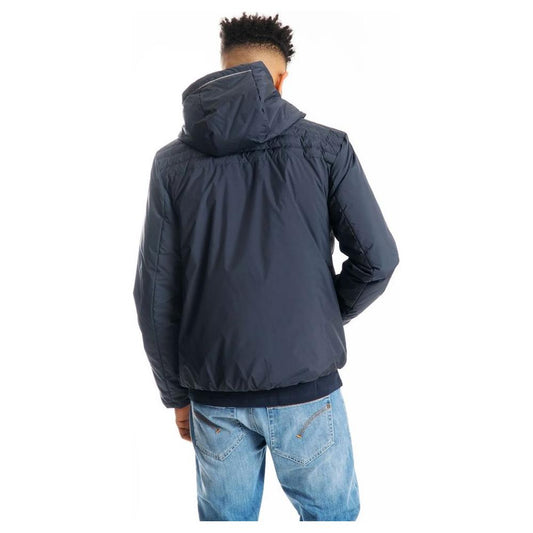 Sumptuous Blue Hooded Technical Jacket