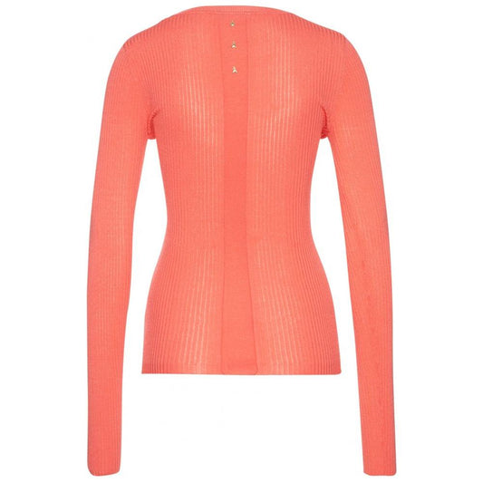 Patrizia PepeChic Pink Round Neck Sweater with Metallic DetailMcRichard Designer Brands£139.00