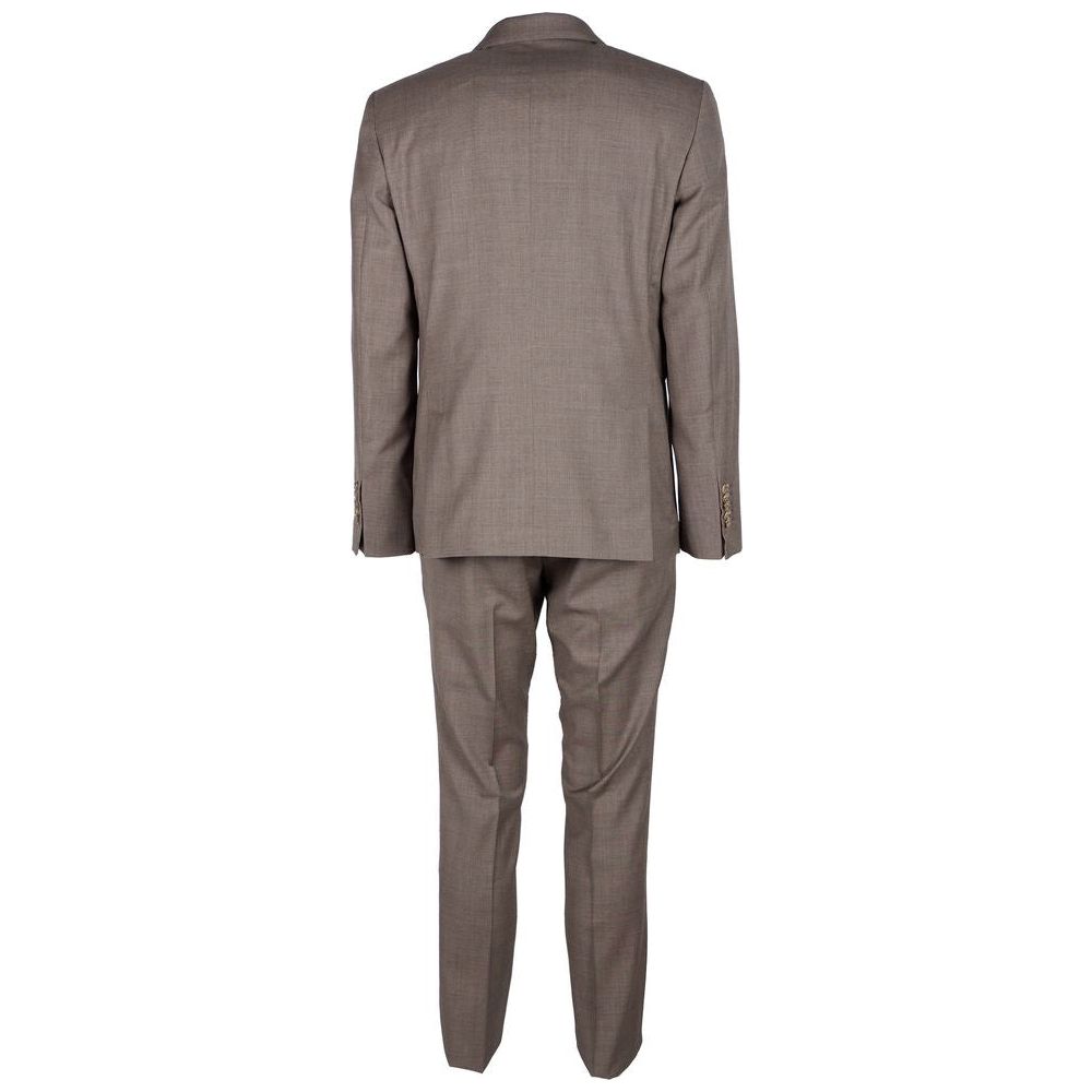 Made in Italy Beige Wool Vergine Suit beige-wool-vergine-suit