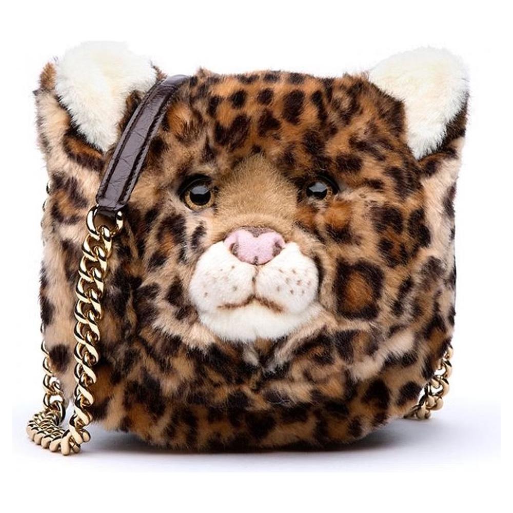 Dolce & Gabbana | Elegant Brown Shoulder Bag with Chain Strap| McRichard Designer Brands   