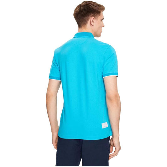 La Martina Elegant Stretch Cotton Pique Polo Shirt light-blue-cotton-polo-shirt-5