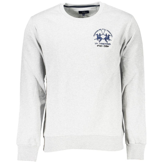 La MartinaElegant Cotton Crewneck Sweatshirt in WhiteMcRichard Designer Brands£109.00