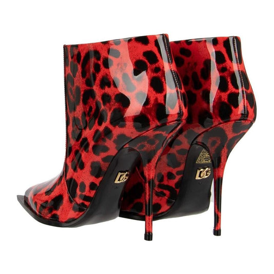 Dolce & Gabbana Elegant Leopard Print Patent Ankle Boots pink-leather-boot product-12525-690235863-7785fe71-b4a.jpg