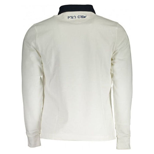 La Martina Elegant Embroidered White Jersey Polo Shirt white-cotton-polo-shirt-14