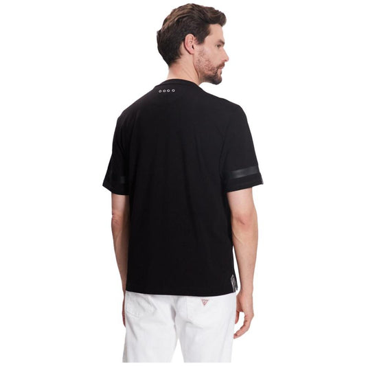 La Martina | Black Cotton T-Shirt| McRichard Designer Brands   