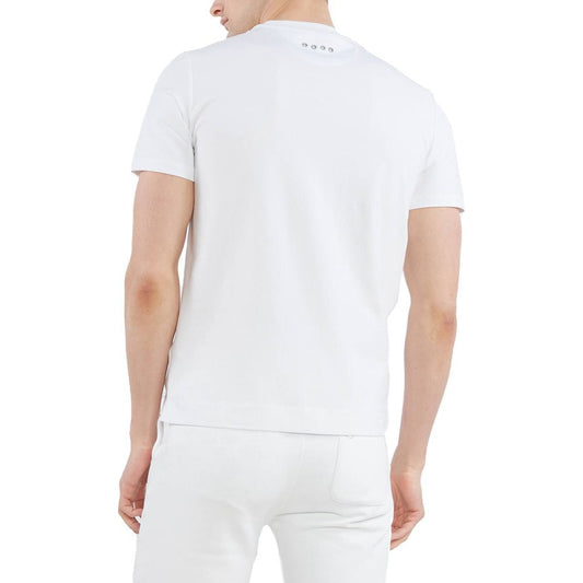 La Martina Elegant White Printed Jersey T-Shirt white-cotton-t-shirt-46