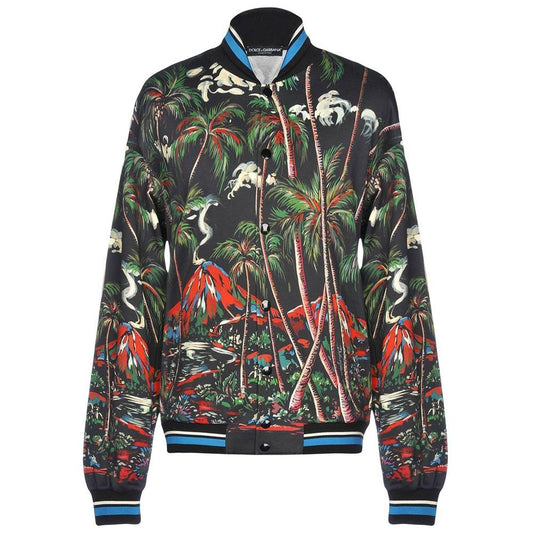 Dolce & Gabbana Elegant Silk-Lined Multicolor Jacket elegant-silk-lined-multicolor-jacket