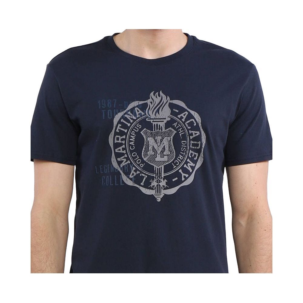 La Martina Crew Neck Graphic Jersey Tee - Refined Blue Cotton blue-cotton-t-shirt-42 product-12545-204635463-32c0927f-133.jpg