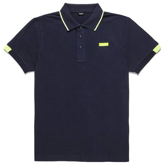 Refrigiwear Elegant Cotton Polo Shirt with Contrast Accents elegant-cotton-polo-shirt-with-contrast-accents