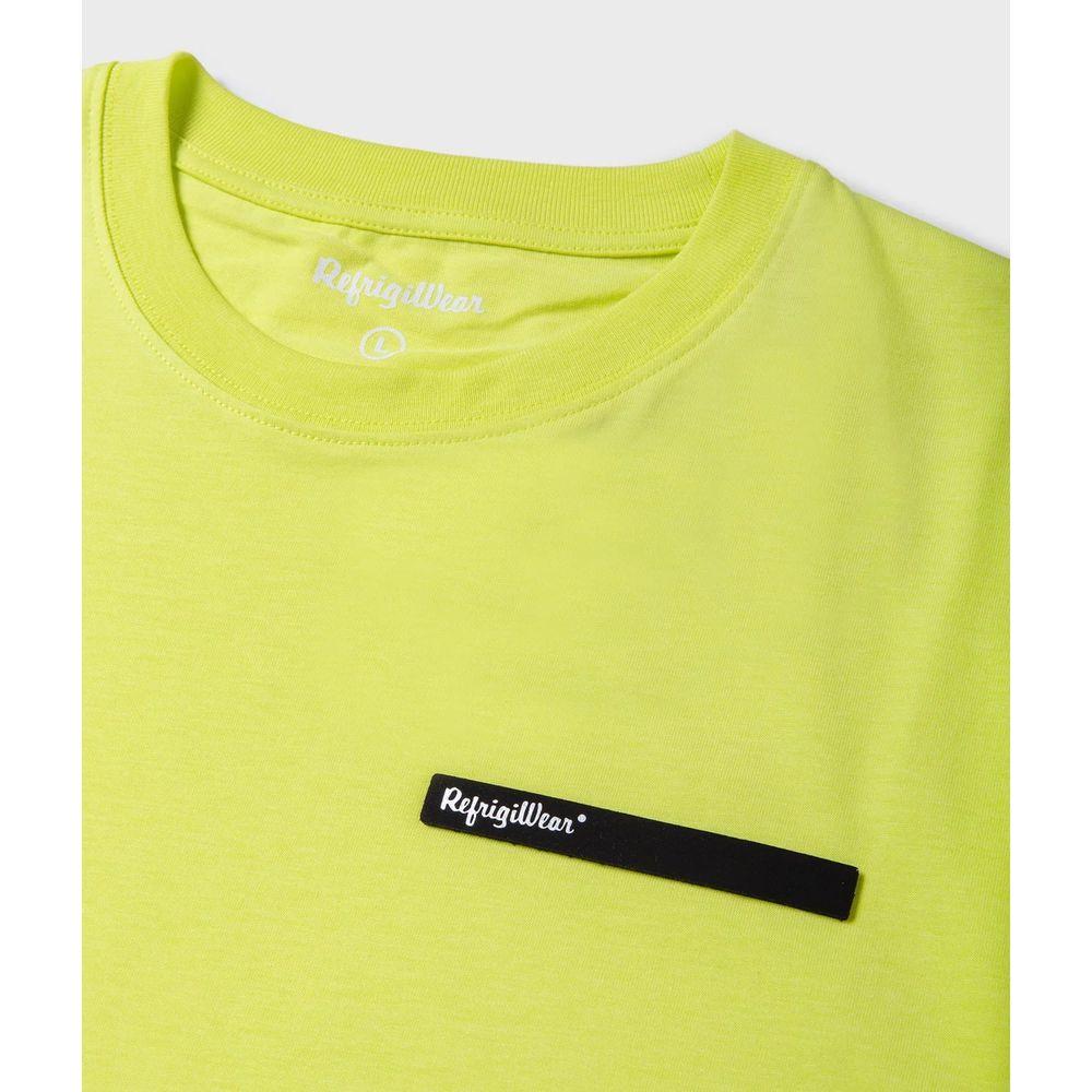 Refrigiwear Embossed Logo Cotton T-Shirt in Yellow embossed-logo-cotton-t-shirt-in-yellow