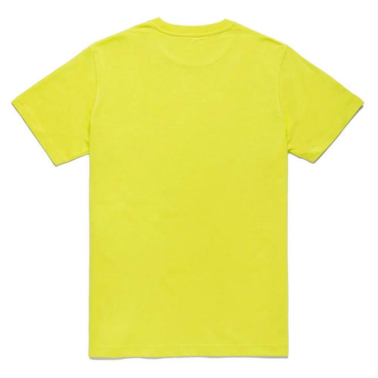 Embossed Logo Cotton T-Shirt in Yellow