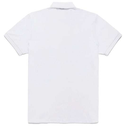 Refrigiwear Elegant White Polo with Embroidered Logo elegant-white-polo-with-embroidered-logo