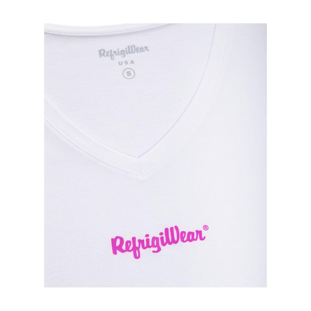 Refrigiwear Elegant V-Neck Logo Tee in Pristine White elegant-v-neck-logo-tee-in-pristine-white