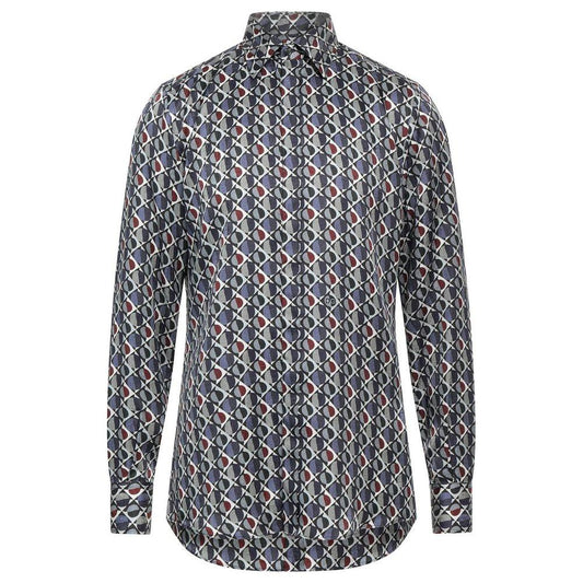 Dolce & Gabbana Elegant Multicolor Silk Men's Shirt elegant-multicolor-silk-mens-shirt