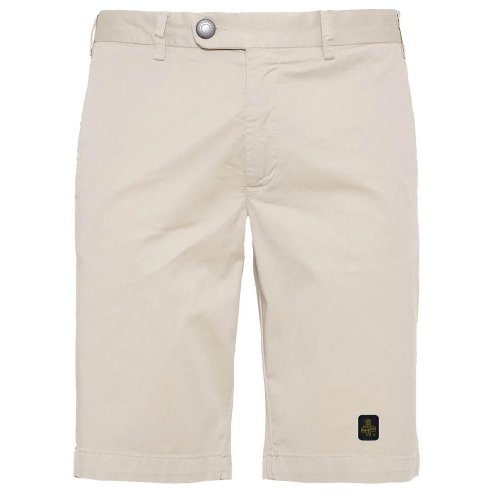 Refrigiwear Elegant Beige Bermuda Shorts with Logo Patch elegant-beige-bermuda-shorts-with-logo-patch-3