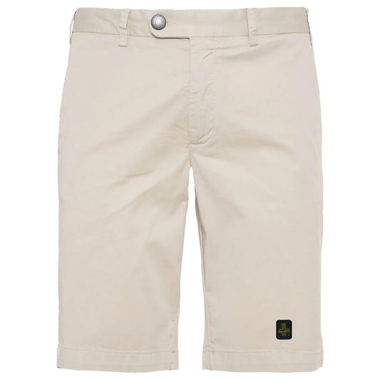 Refrigiwear Elegant Beige Bermuda Shorts with Logo Patch elegant-beige-bermuda-shorts-with-logo-patch-3