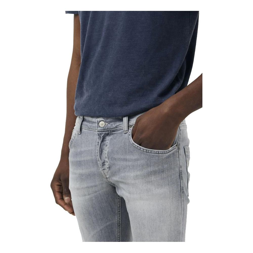 Dondup | Elegant Grey Stretch Icon Jeans| McRichard Designer Brands   
