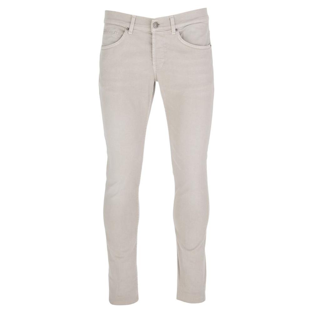 Dondup | Chic Beige Stretch Cotton Trousers| McRichard Designer Brands   