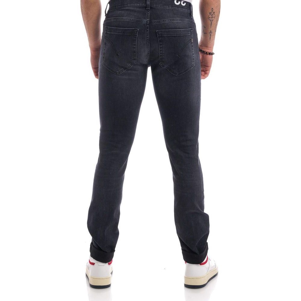 Dondup Elevated Black Stretch Jeans for Sophisticated Style elevated-black-stretch-jeans-for-sophisticated-style