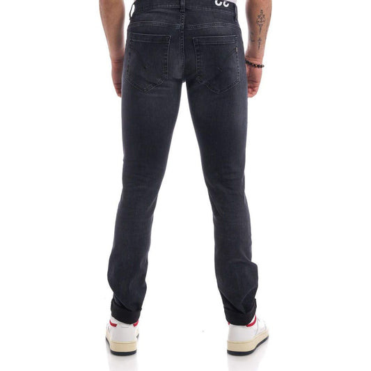 Dondup | Elevated Black Stretch Jeans for Sophisticated Style| McRichard Designer Brands   