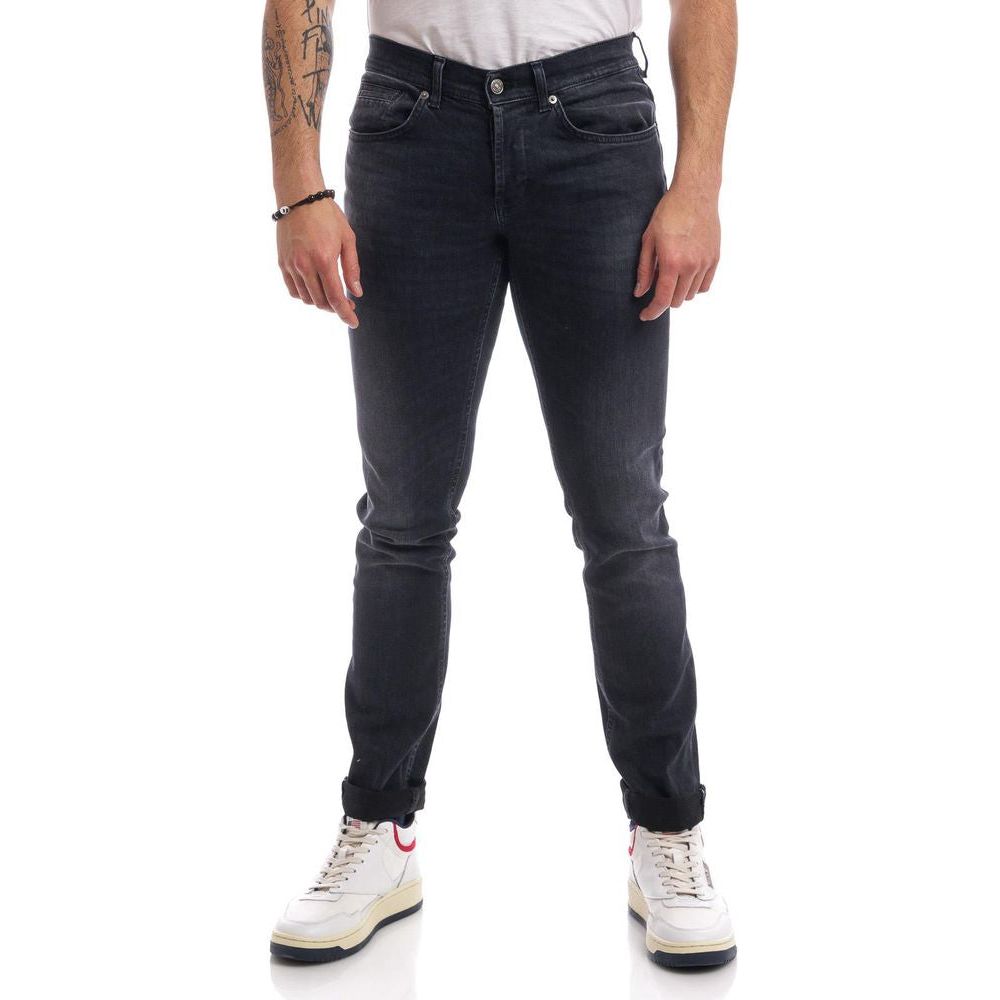 Dondup Elevated Black Stretch Jeans for Sophisticated Style elevated-black-stretch-jeans-for-sophisticated-style