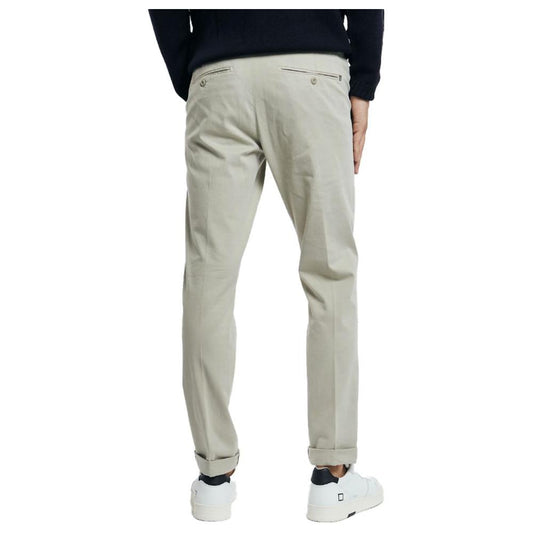 Dondup Chic Gray Gaubert Chino Trousers chic-gray-gaubert-chino-trousers