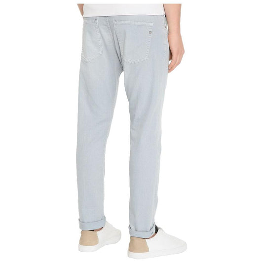 Dondup | Chic Ice Gray Regular Denim Icon Jeans| McRichard Designer Brands   