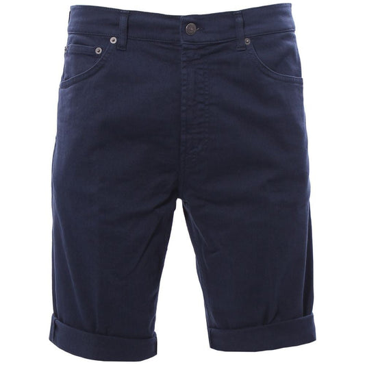 Dondup Chic Dark Blue Stretch Cotton Shorts chic-dark-blue-stretch-cotton-shorts