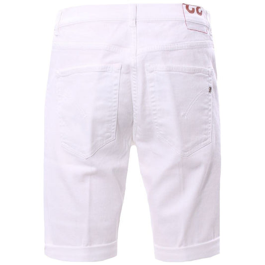 Dondup | Chic White Stretch Cotton Bermuda Shorts| McRichard Designer Brands   