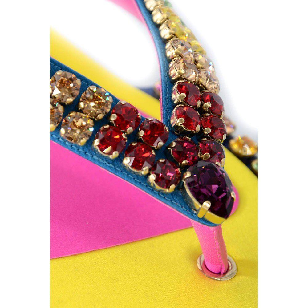 Dolce & GabbanaCrystal Embellished Silk Blend Flip-FlopsMcRichard Designer Brands£899.00