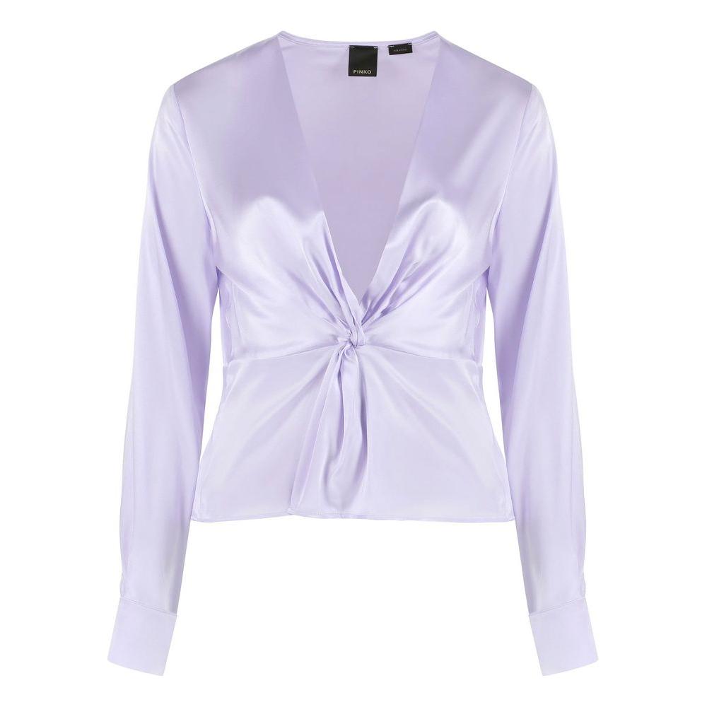 PINKO Lilac Silk Elegance Blouse lilac-silk-elegance-blouse