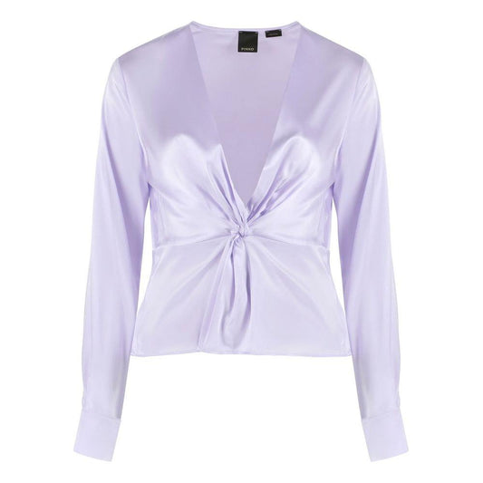 PINKO Lilac Silk Elegance Blouse lilac-silk-elegance-blouse