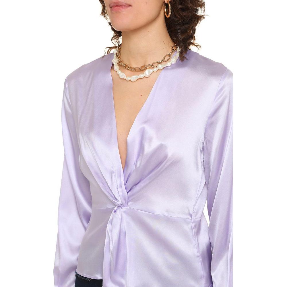 Lilac Silk Elegance Blouse