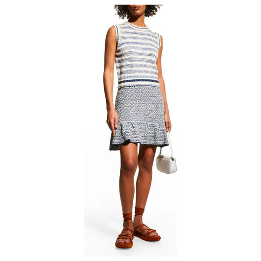 PINKOElegant Jacquard Canvas Skirt in White & BlueMcRichard Designer Brands£129.00