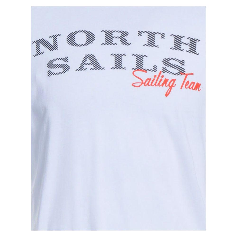 North Sails Pristine White Rubber Logo Tee pristine-white-rubber-logo-tee