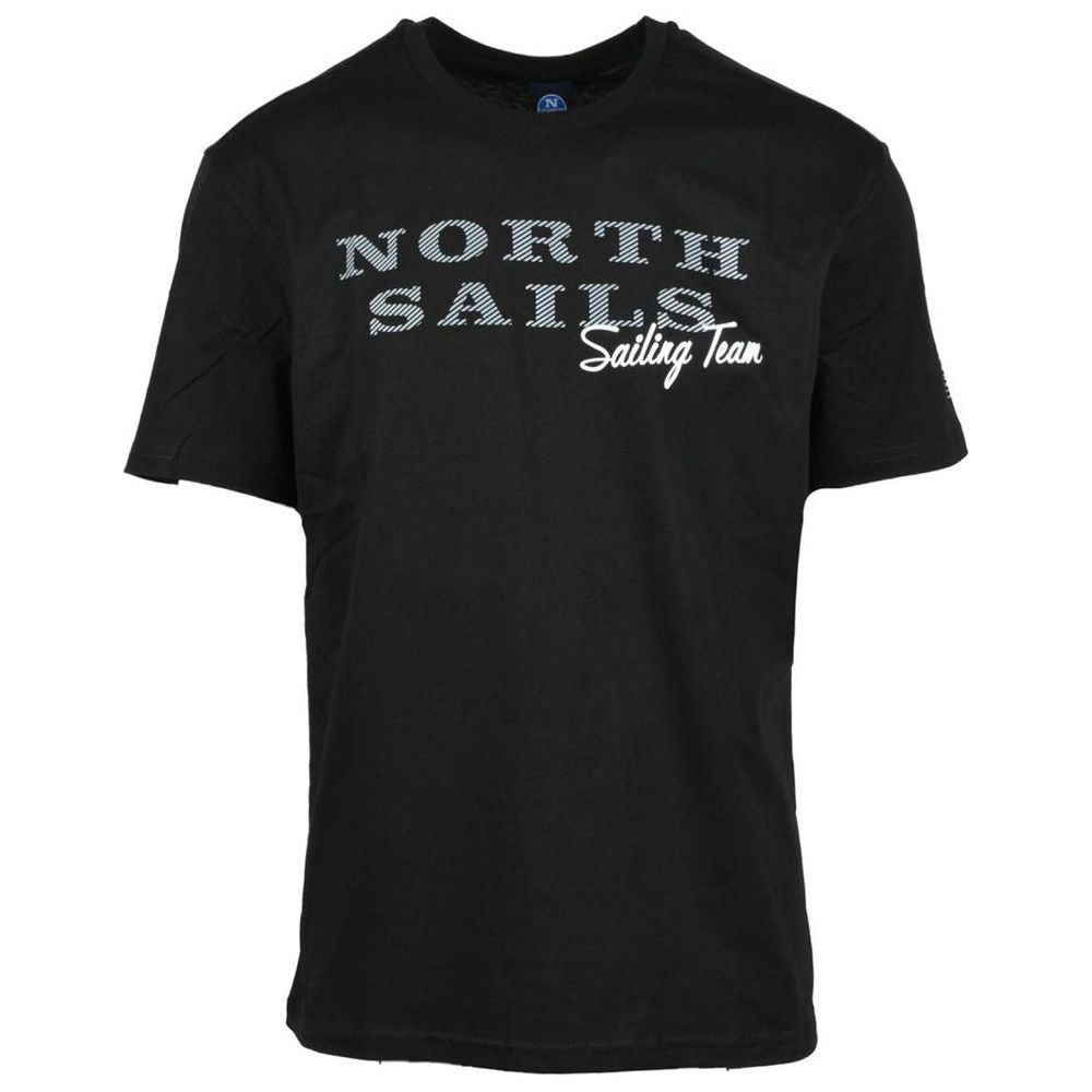 North Sails Embossed Logo Cotton Tee in Timeless Black embossed-logo-cotton-tee-in-timeless-black