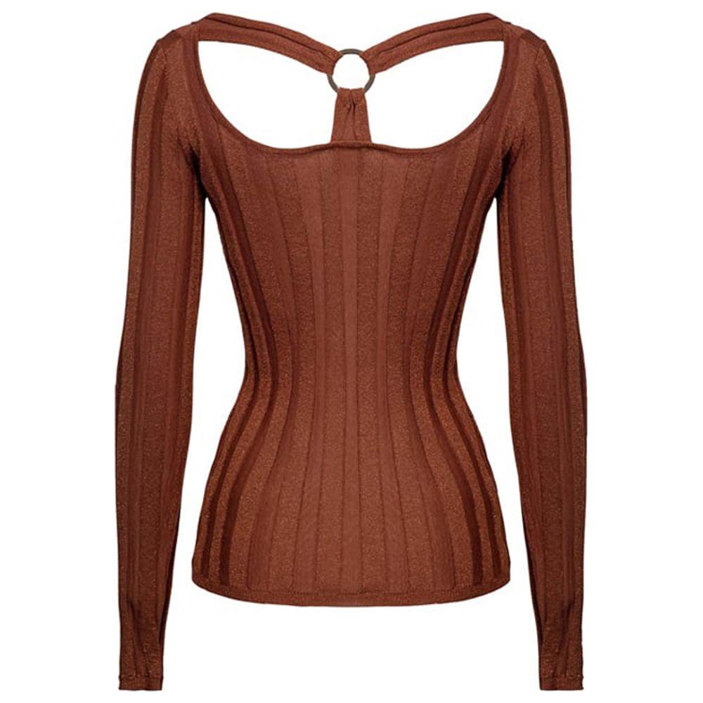 PINKO Brown Viscose Sweater brown-viscose-sweater