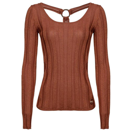 PINKO Brown Viscose Sweater brown-viscose-sweater