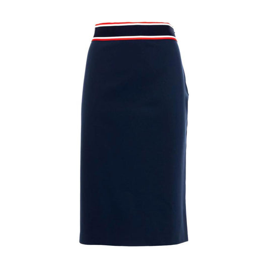 Blue Viscose Skirt