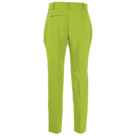 Green Polyester Jeans & Pant