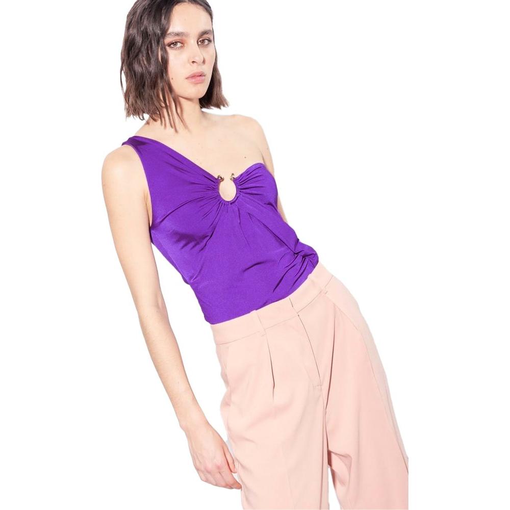 PINKO Purple Nylon Tops & T-Shirt purple-nylon-tops-t-shirt