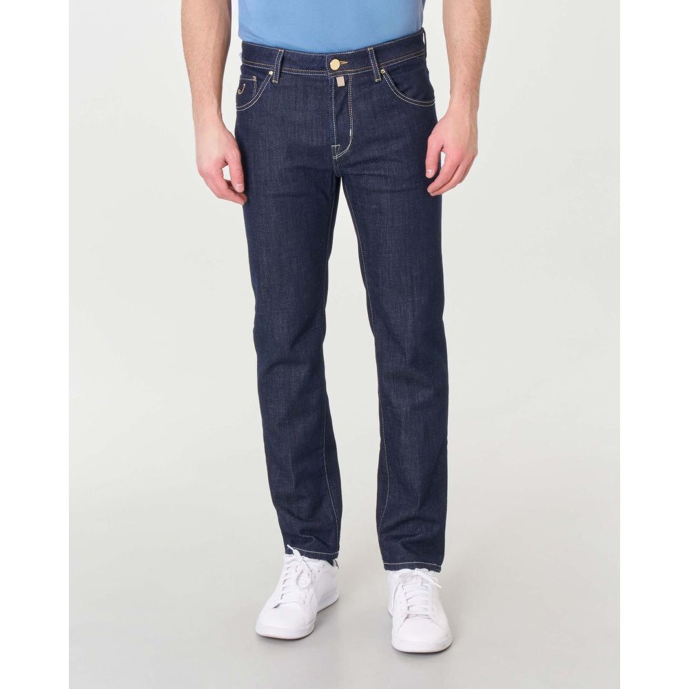 Jacob Cohen Blue Cotton Jeans & Pant blue-cotton-jeans-pant-72