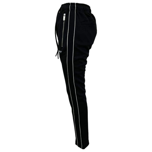 Pharmacy Industry Black Polyester Jeans & Pant black-polyester-jeans-pant-4