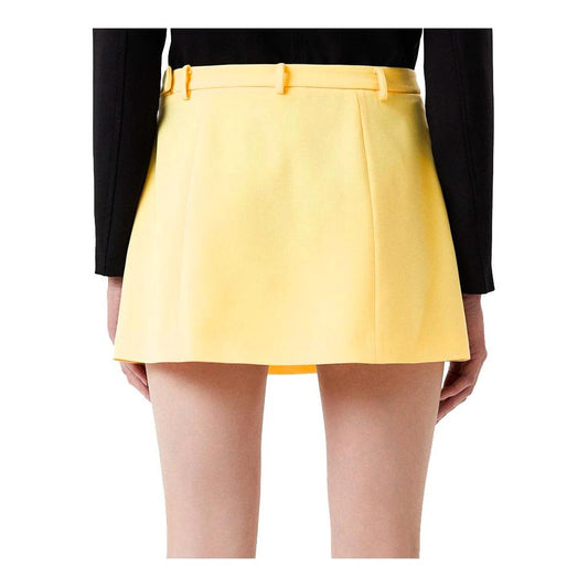 Patrizia Pepe Yellow Polyester Skirt yellow-polyester-skirt