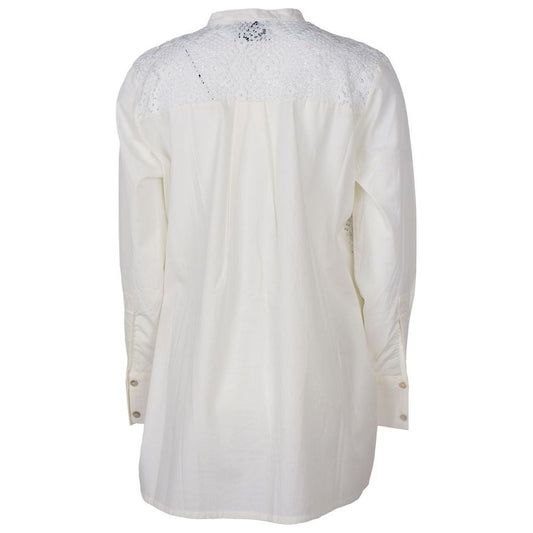 Alpha Studio White Cotton Shirt white-cotton-shirt-39