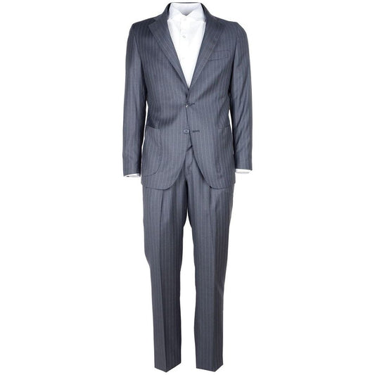 Made in Italy Gray Wool Vergine Suit gray-wool-vergine-suit