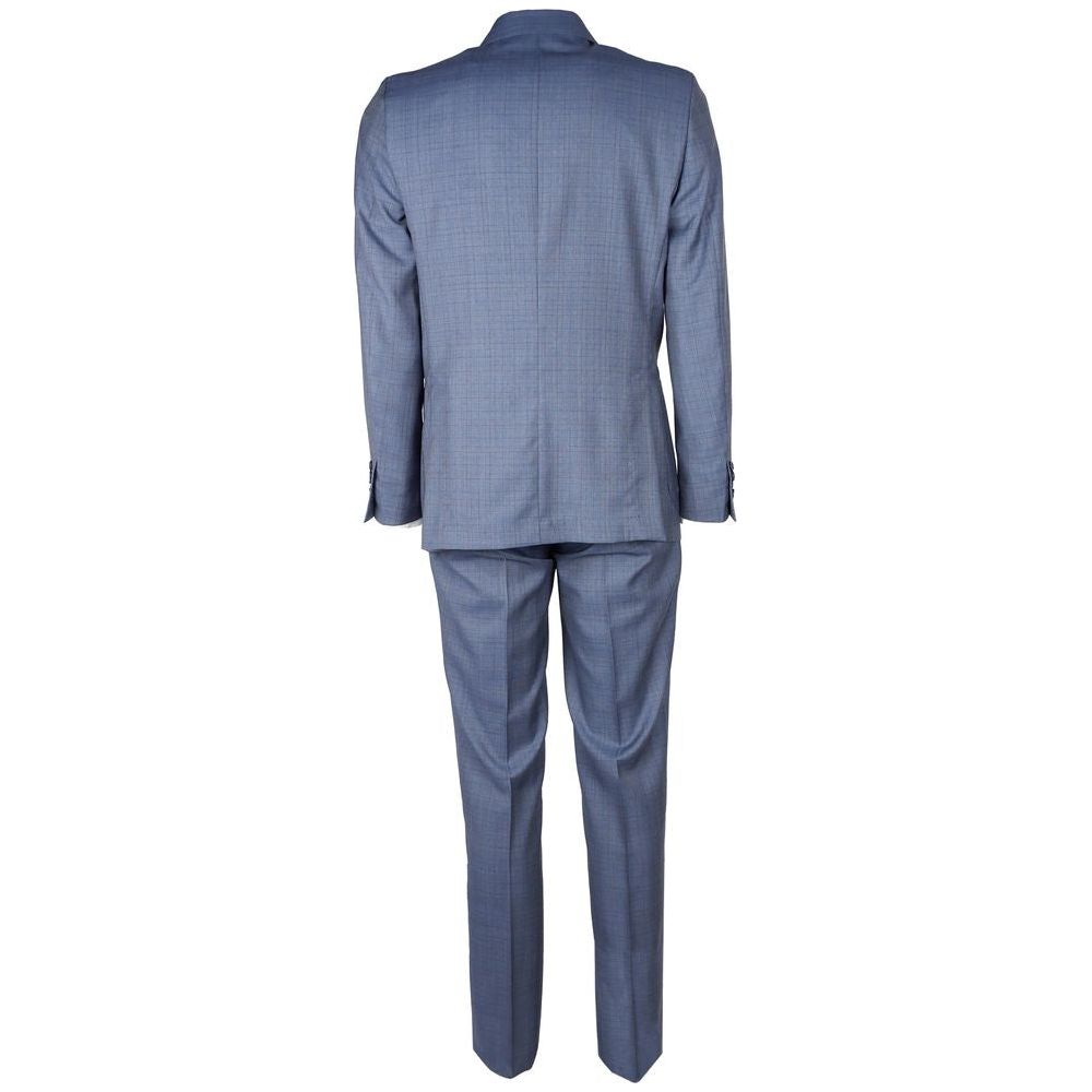 Made in Italy Blue Wool Vergine Suit blue-wool-vergine-suit